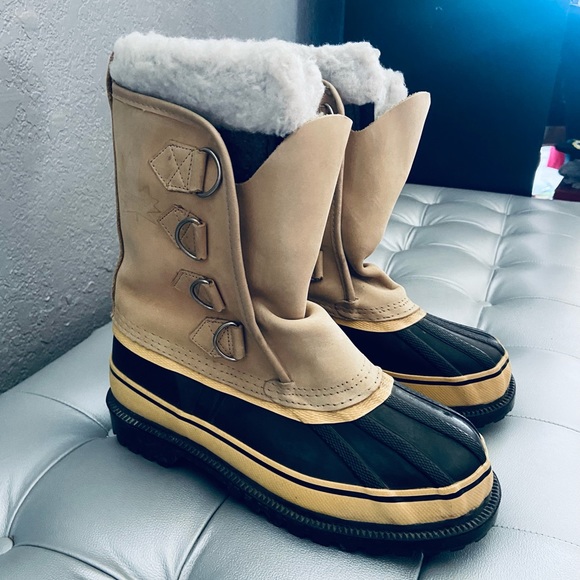 Sorel VTG Steel Shank Wool Lined Winter Snow Boots - Picture 3 of 10